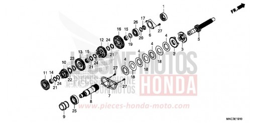 TRANSMISSION (MAINSHAFT) GL1800J de 2018